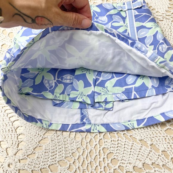 Lilly Pulitzer Girls 4 Years Ladybug Picnic Blue Mint Skort White Label Vintage - Picture 4 of 7